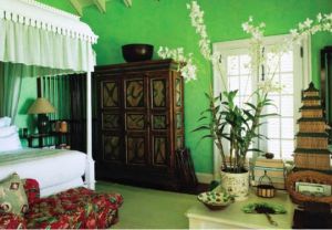 Green bedroom - Oscar de la Renta - home in Punta Cana.jpg